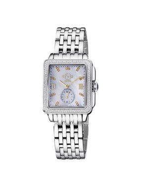 NWT Gv2 By Gevril Bari Tortoise Mother of Pearl Dial Ladies Watch